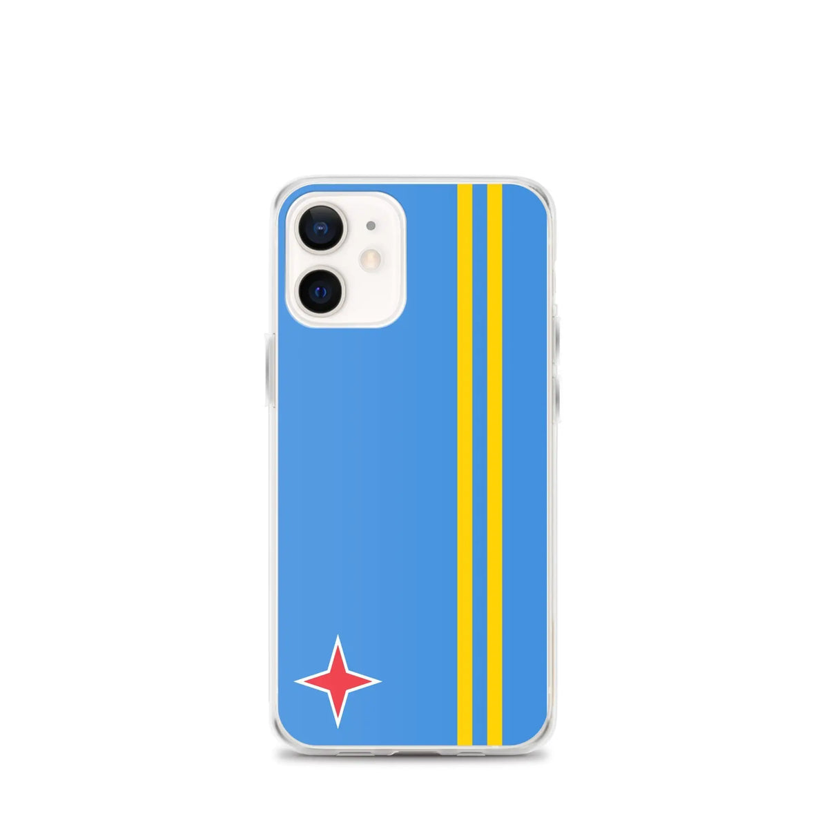 Coque iphone drapeau aruba souple antichoc transparente