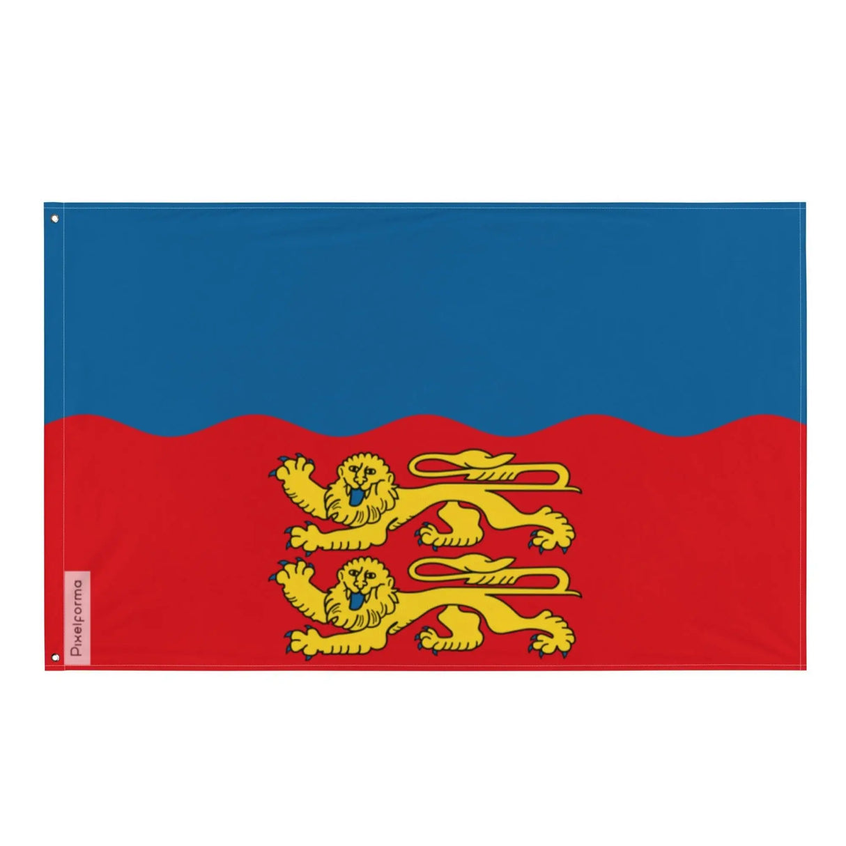 Drapeau calvados polyester résistant avec œillets à gauche