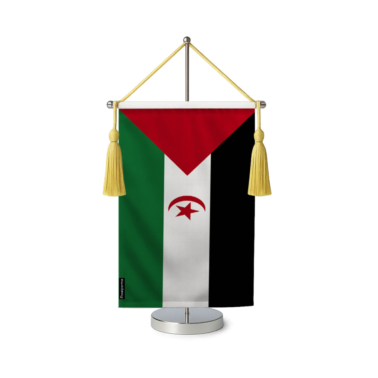 Fanion table drapeau sahara occidental en polyester