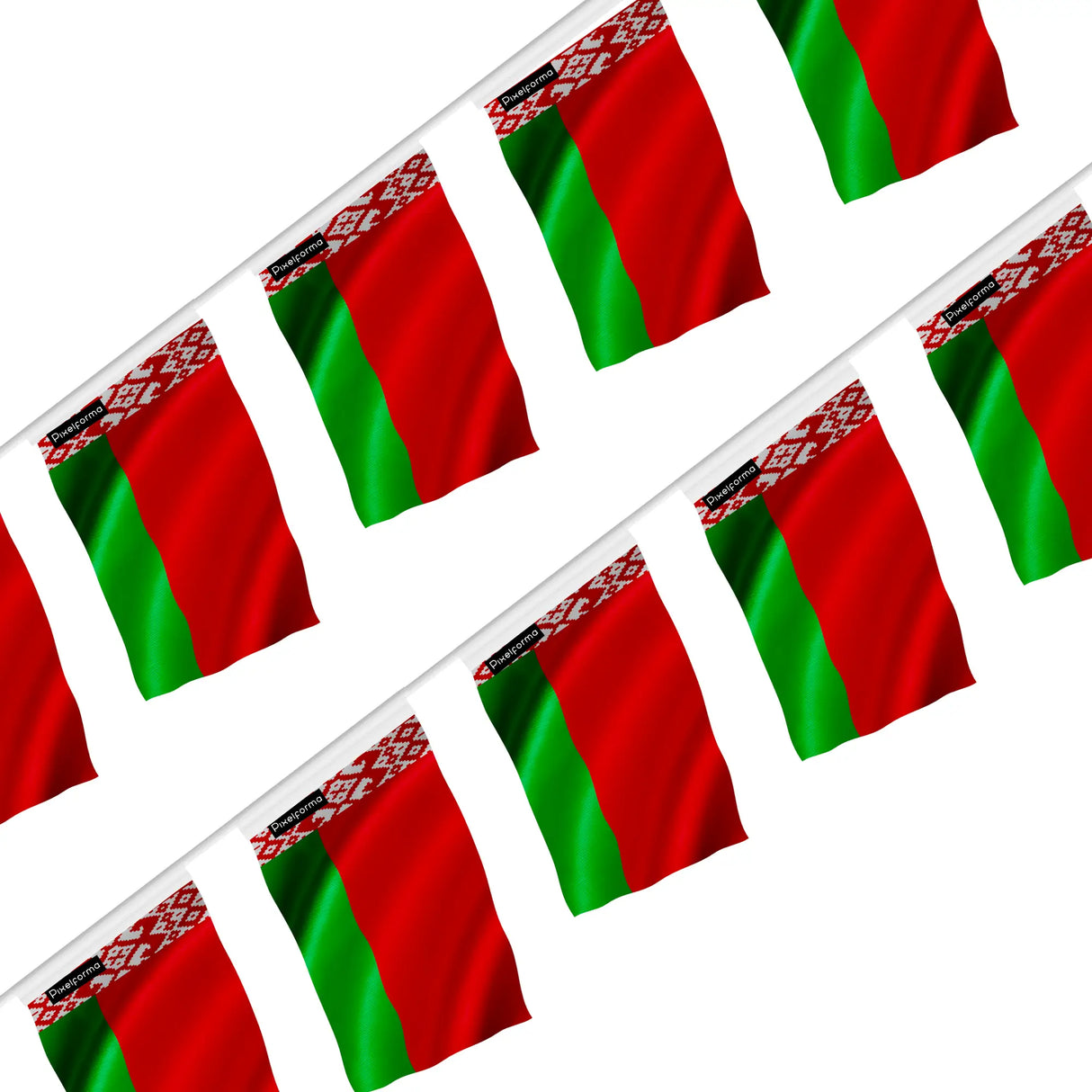 Guirlande drapeau biélorussie en polyester à accrocher