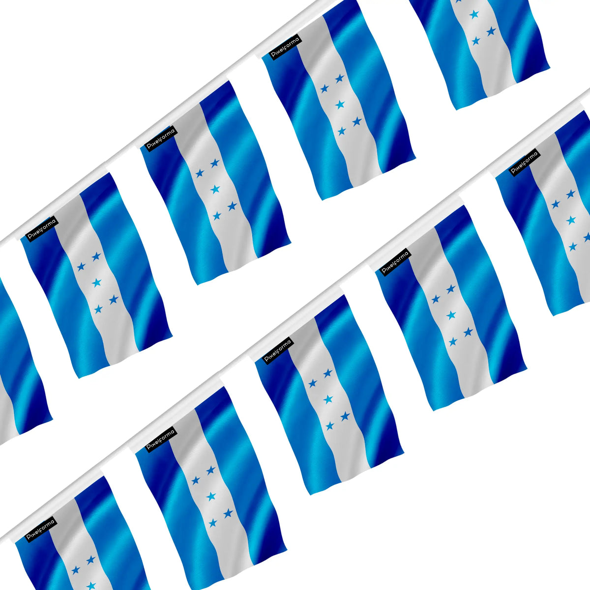 Guirlande drapeau honduras polyester à accrocher extérieur
