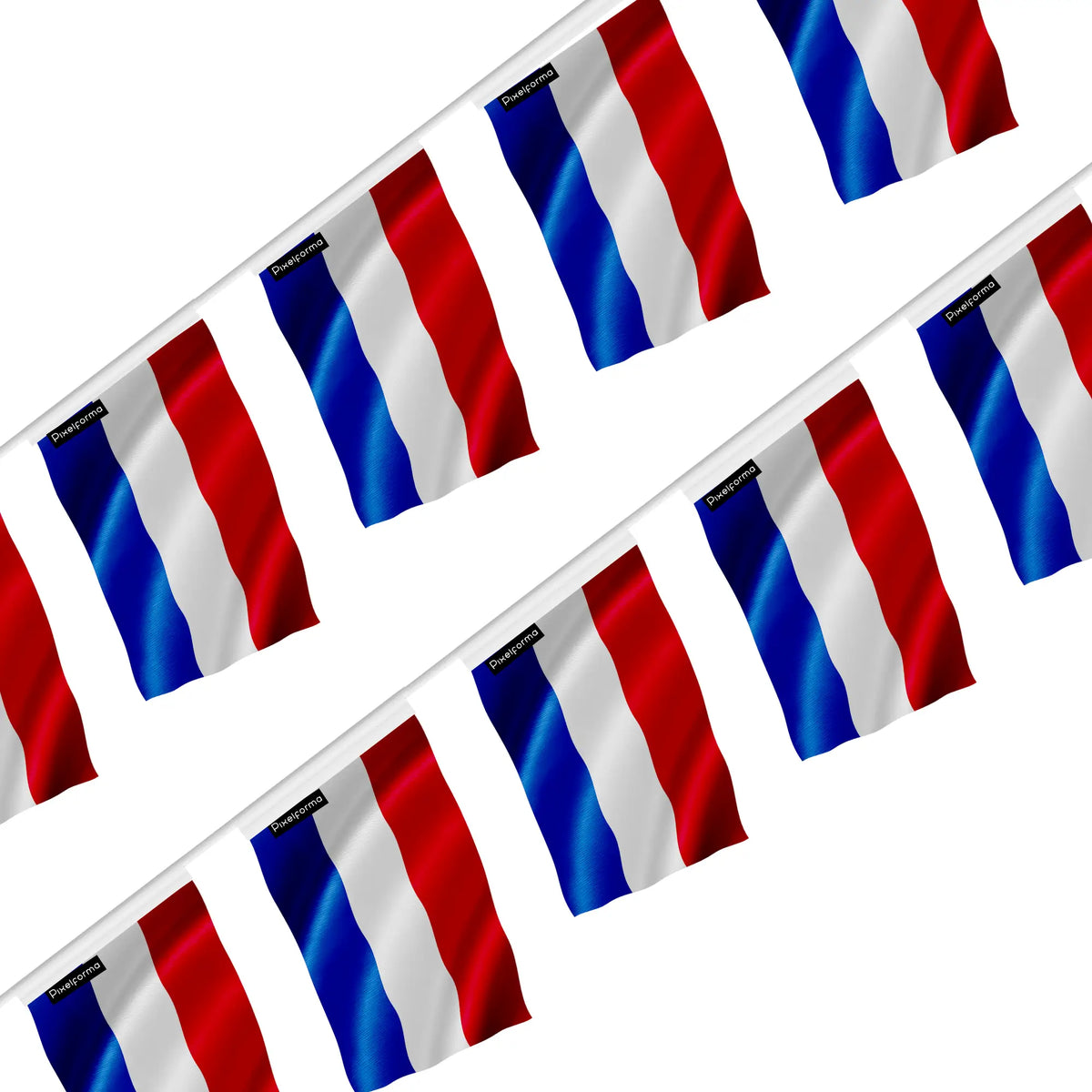 Guirlande drapeau pays-bas en polyester à suspendre