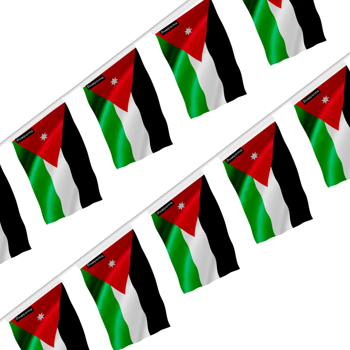 Guirlande drapeau soudan en polyester à suspendre