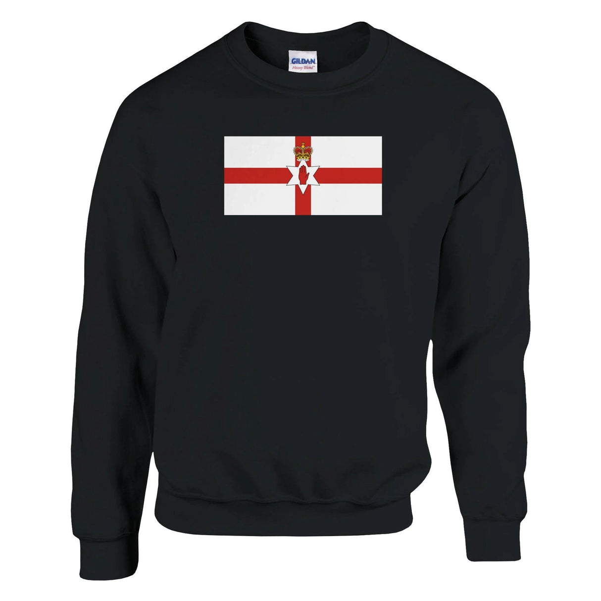 Sweat-shirt irlande du nord coton mélangé broderie douce