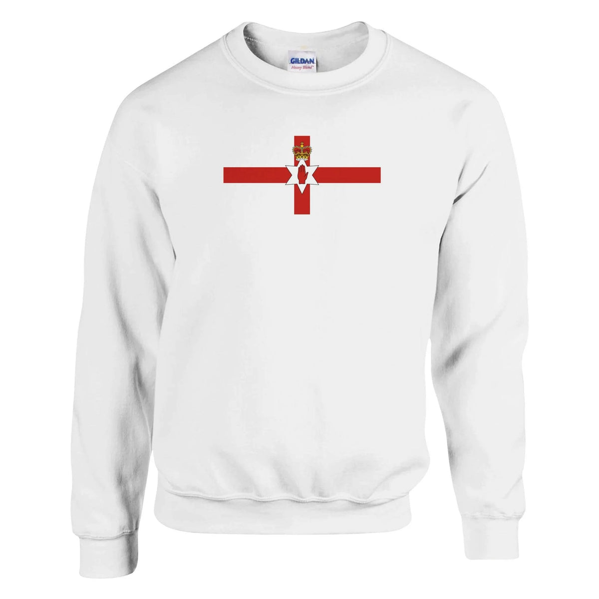 Sweat-shirt irlande du nord coton mélangé broderie douce