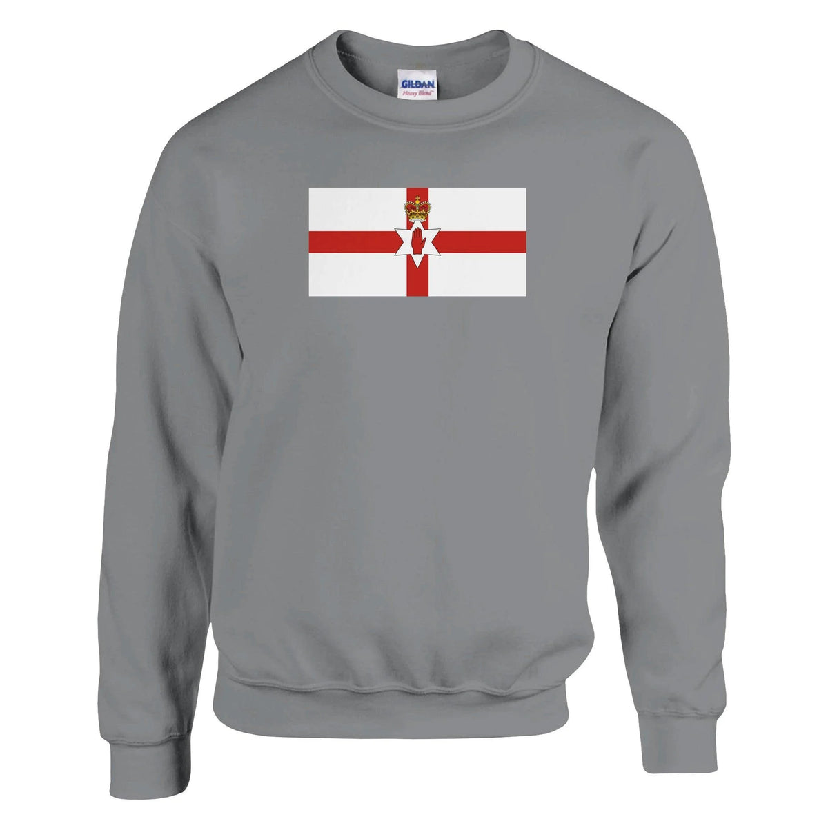 Sweat-shirt irlande du nord coton mélangé broderie douce