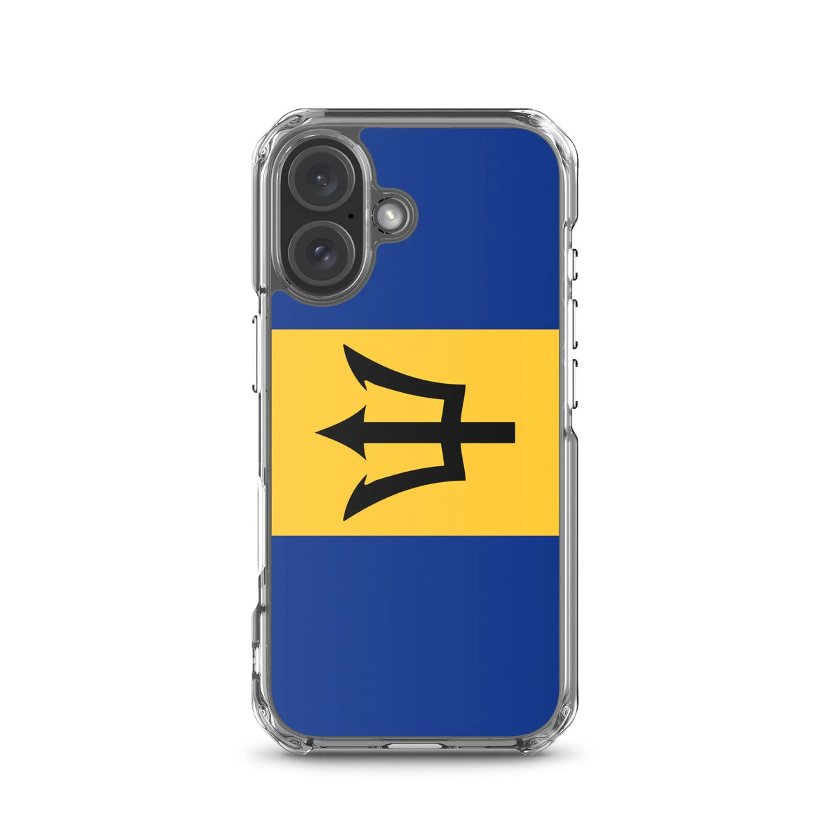 Coque iphone drapeau barbade souple antichoc transparente