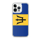 Coque iphone drapeau barbade souple antichoc transparente