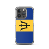 Coque iphone drapeau barbade souple antichoc transparente