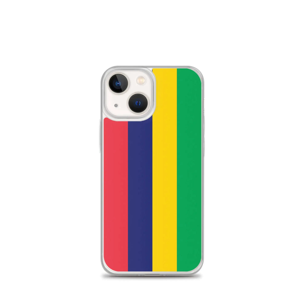 Coque iphone drapeau île maurice souple antichoc transparente