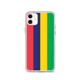 Coque iphone drapeau île maurice souple antichoc transparente