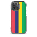Coque iphone drapeau île maurice souple antichoc transparente