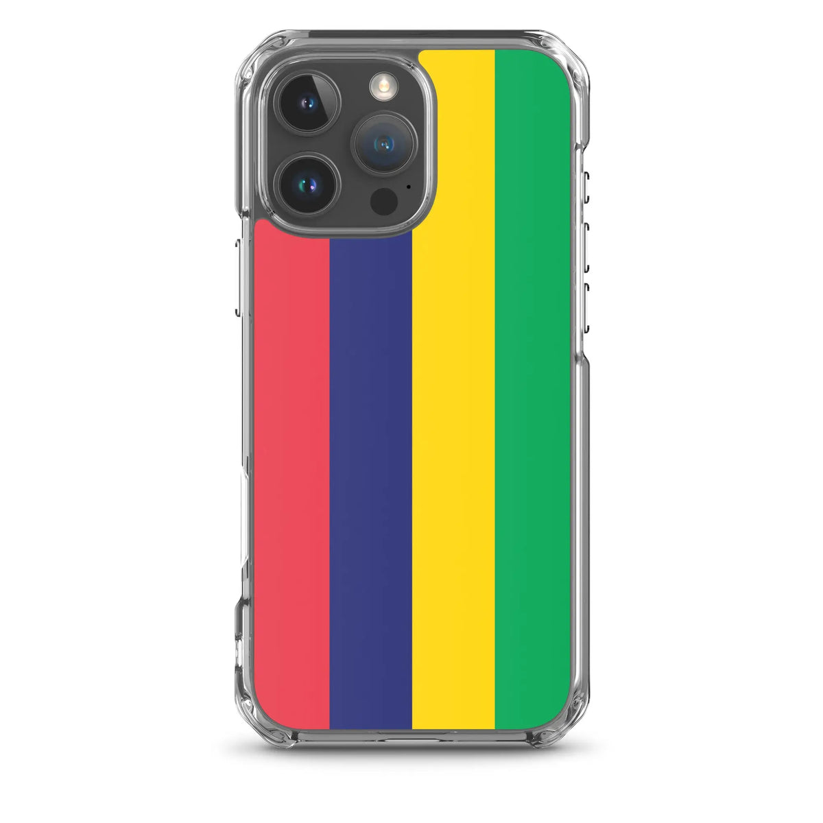 Coque iphone drapeau île maurice souple antichoc transparente