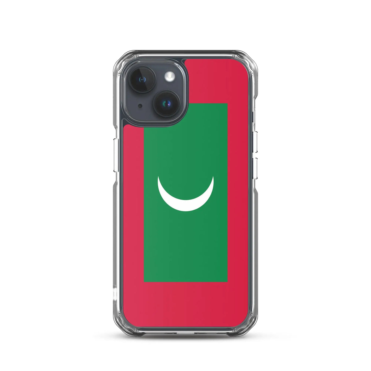 Coque iphone drapeau maldives souple et antichoc transparente