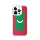 Coque iphone drapeau maldives souple et antichoc transparente