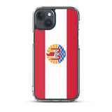 Coque iphone drapeau polynésie française souple antichoc