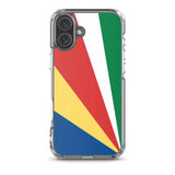 Coque iphone drapeau seychelles souple antichoc transparente