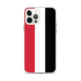 Coque iphone drapeau yémen souple antichoc transparente