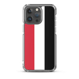 Coque iphone drapeau yémen souple antichoc transparente