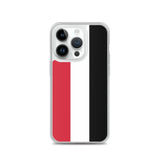 Coque iphone drapeau yémen souple antichoc transparente