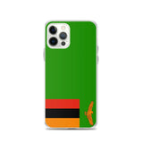 Coque iphone drapeau zambie souple transparente antichoc