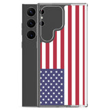 Coque samsung galaxy drapeau états-unis souple antichoc