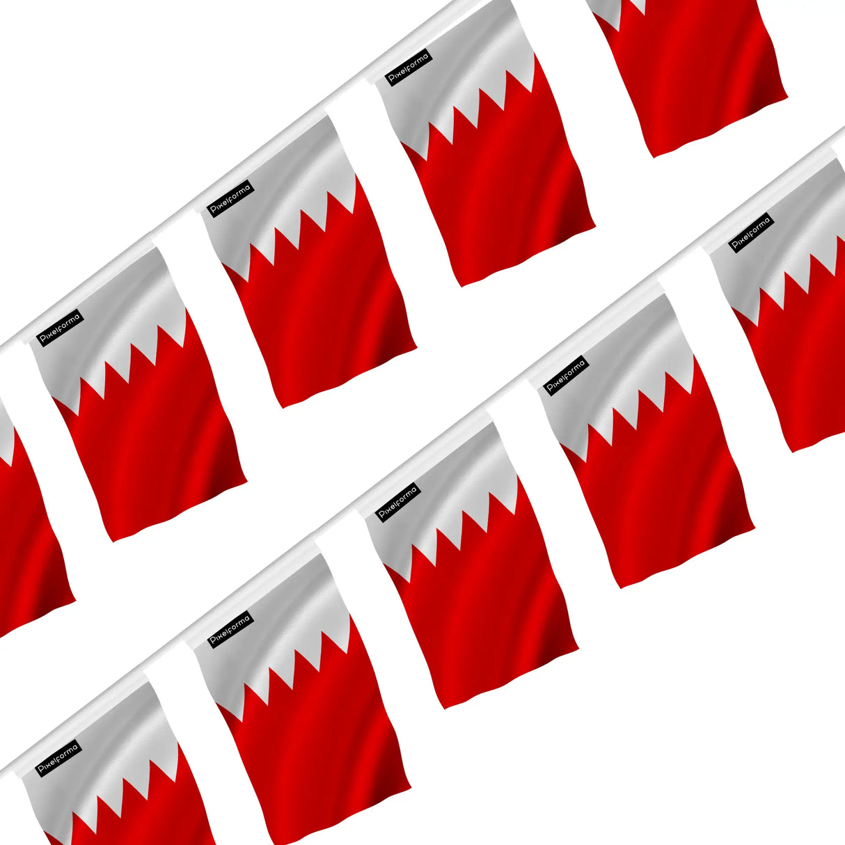 Guirlande drapeau bahreïn en polyester à suspendre