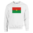 Sweat-shirt drapeau burkina faso coton mélangé imprimé