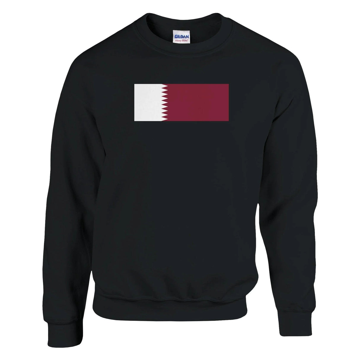 Sweat-shirt drapeau qatar coton mélangé doux imprimé
