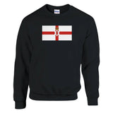 Sweat-shirt irlande du nord coton mélangé broderie douce