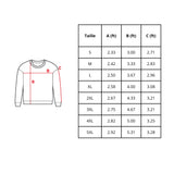 T-shirt à manches longues états-unis coton broderie couleur