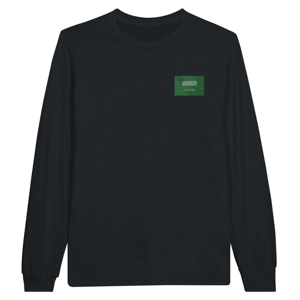 T-shirt manches longues arabie saoudite broderie coton mélangé